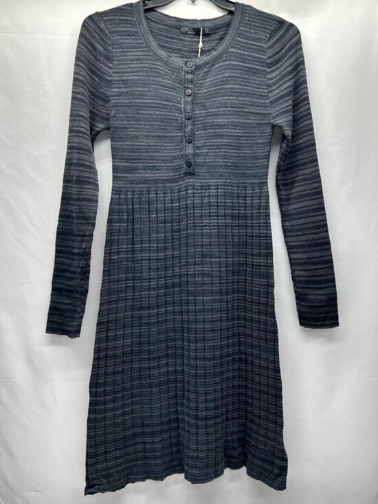 Prana Dresses & Skirts - Prana Leandra Dress NWT Women's XL Black/Gray Button Front Placket